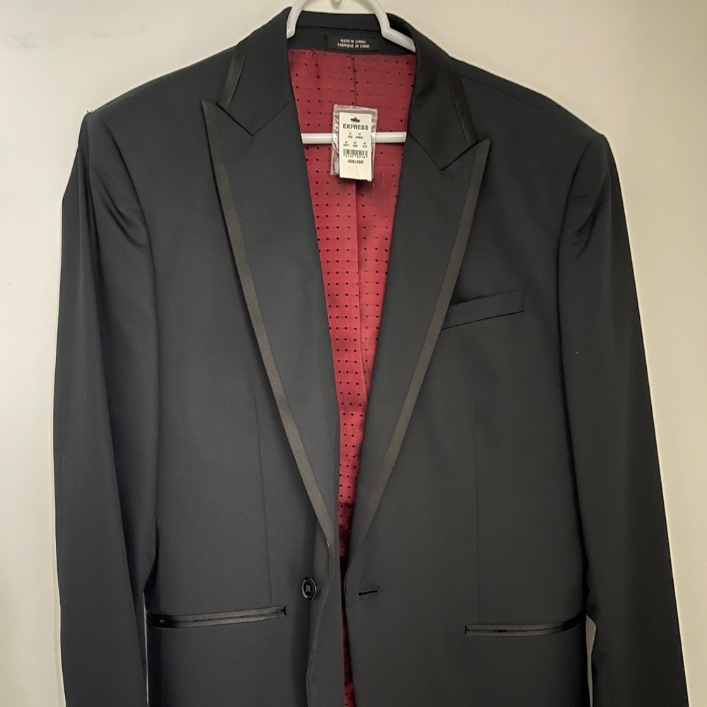 Express mens tuxedo jacket (black) brand new